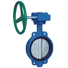 D371X wafer wormed soft seat butterfly valve