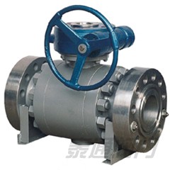 Forged steel trunnion ball valve