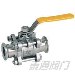 Female threaded three pieces ball valve 