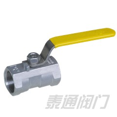 Female threaded one piece ball valve